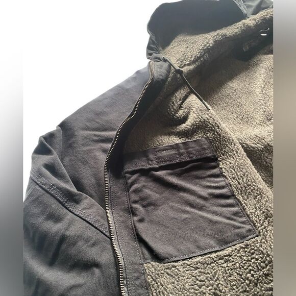 HP! Carharrt Womens Washed Duck Sherpa Lined Jacket Loose Fit Warmest - Picture 13 of 16